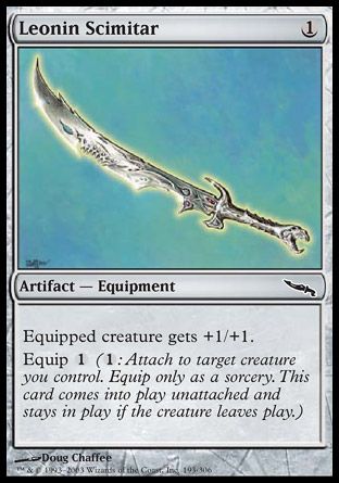 Leonin Scimitar, Mirrodin Leonin Scimitar, Mirrodin
