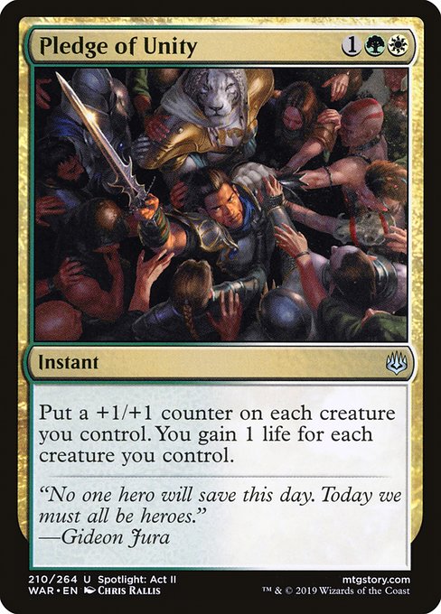 Pledge of Unity, War of the Spark Pledge of Unity, War of the Spark